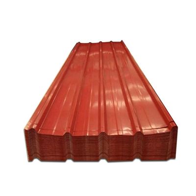 0.15-0.8mm T Тип предварительно окрашенный кровельный лист Цинковый гофрированный кровельный лист