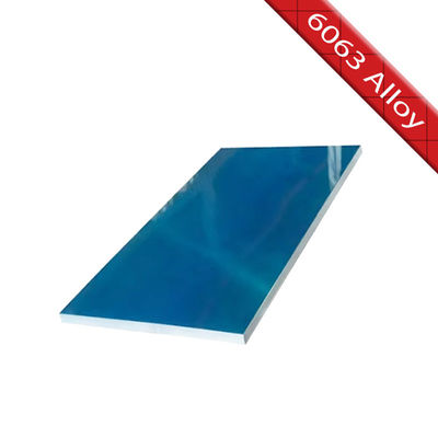 Высокая коррозионная устойчивость 6063 Алюминиевая сплавная плита 6063 Алюминиевый лист